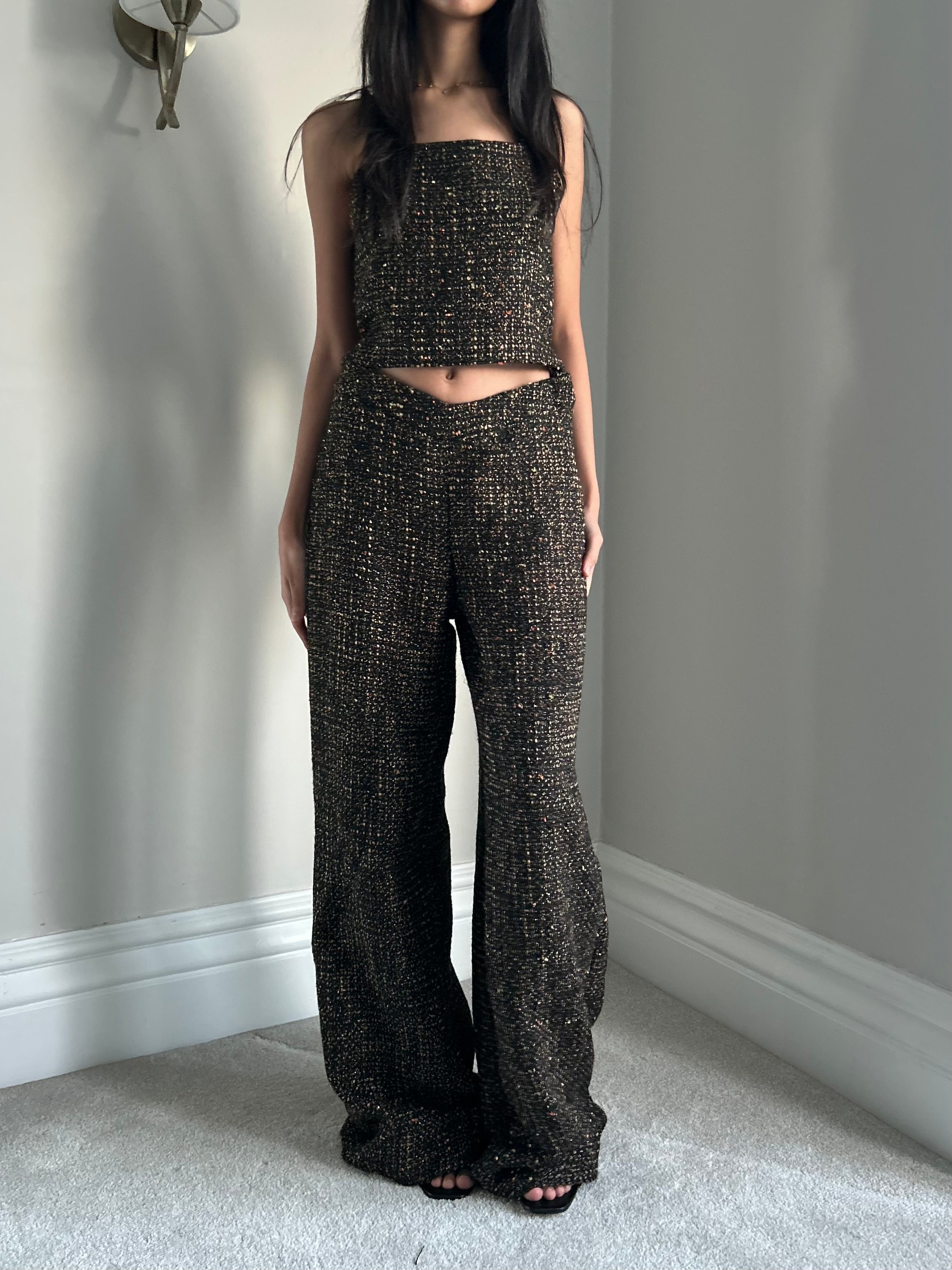 Bouclé Co-ord- Black