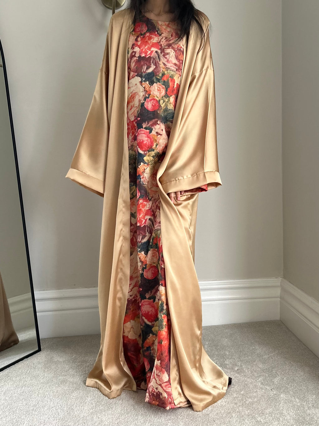 Poinsettia Kimono Set