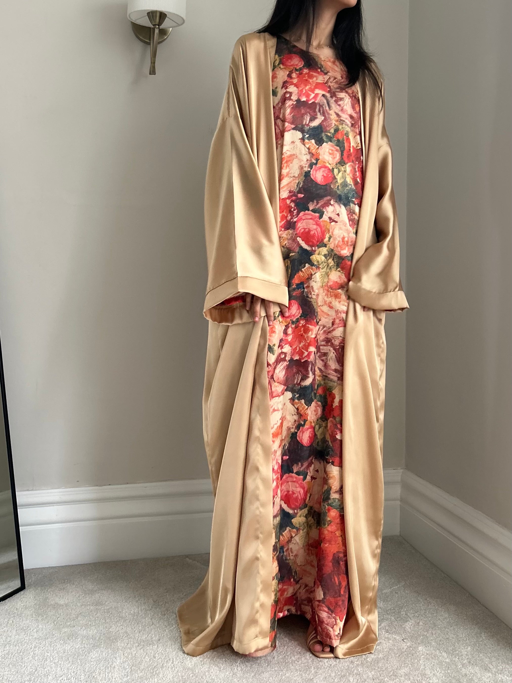 Poinsettia Kimono Set