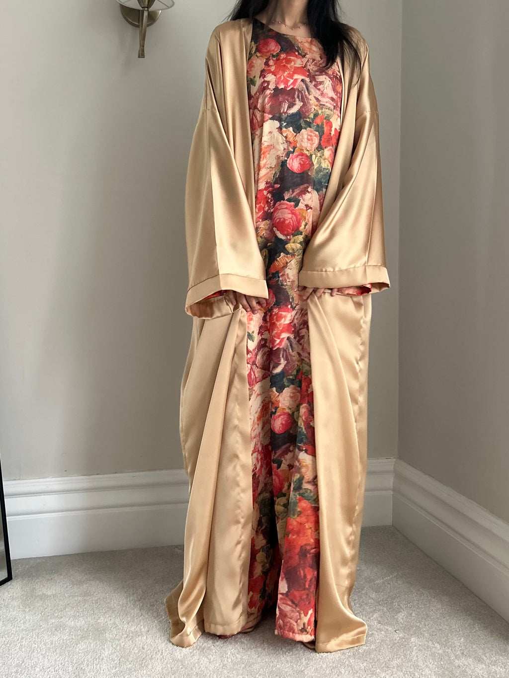 Poinsettia Kimono Set