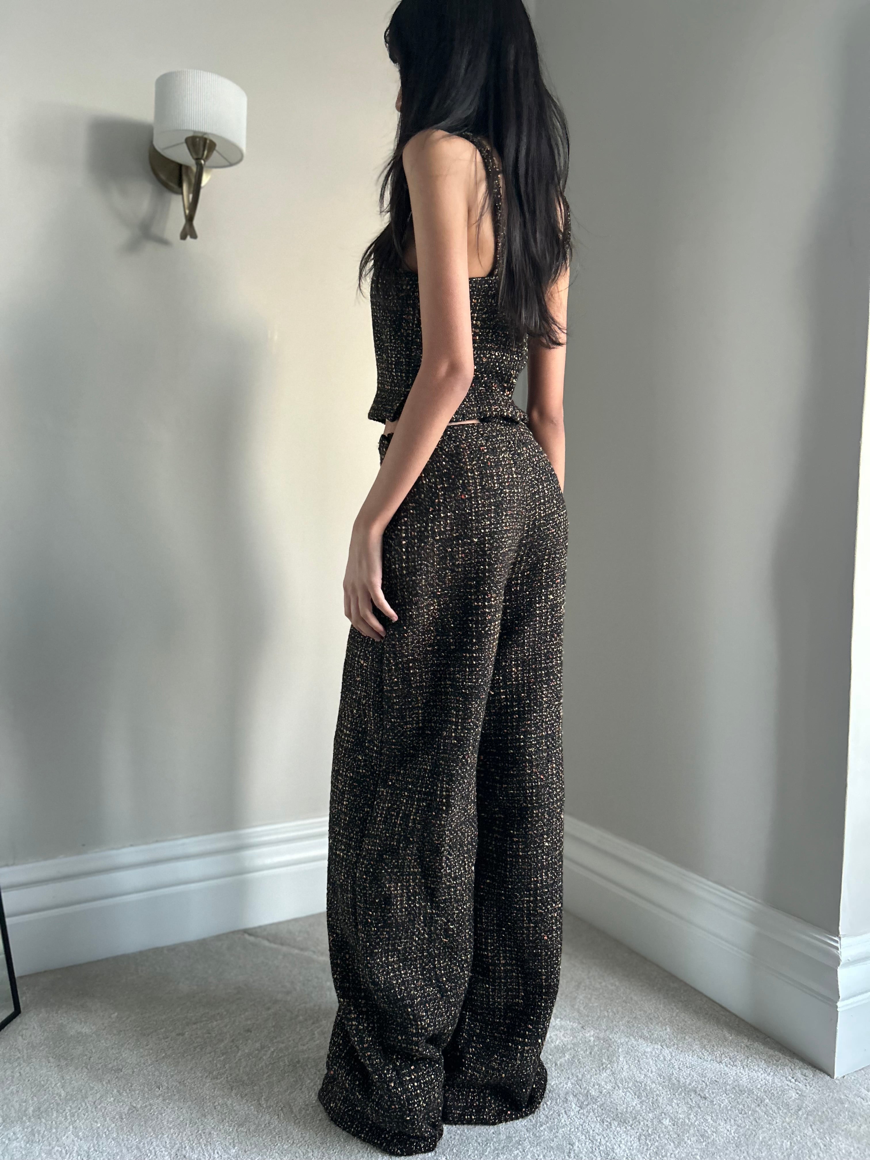 Bouclé Co-ord- Black