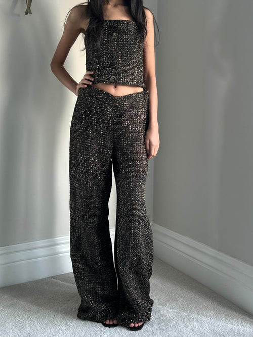 Bouclé Co-ord- Black