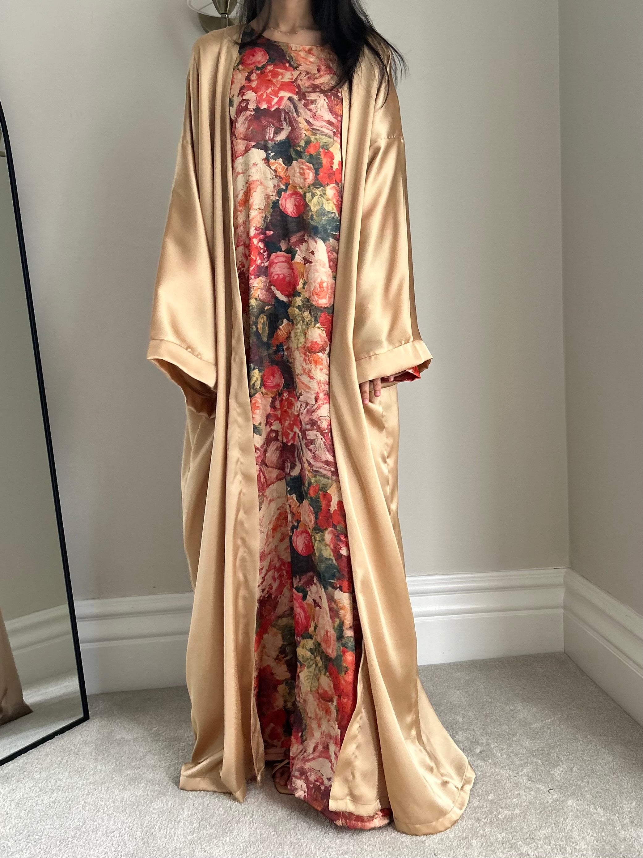 Poinsettia Kimono Set