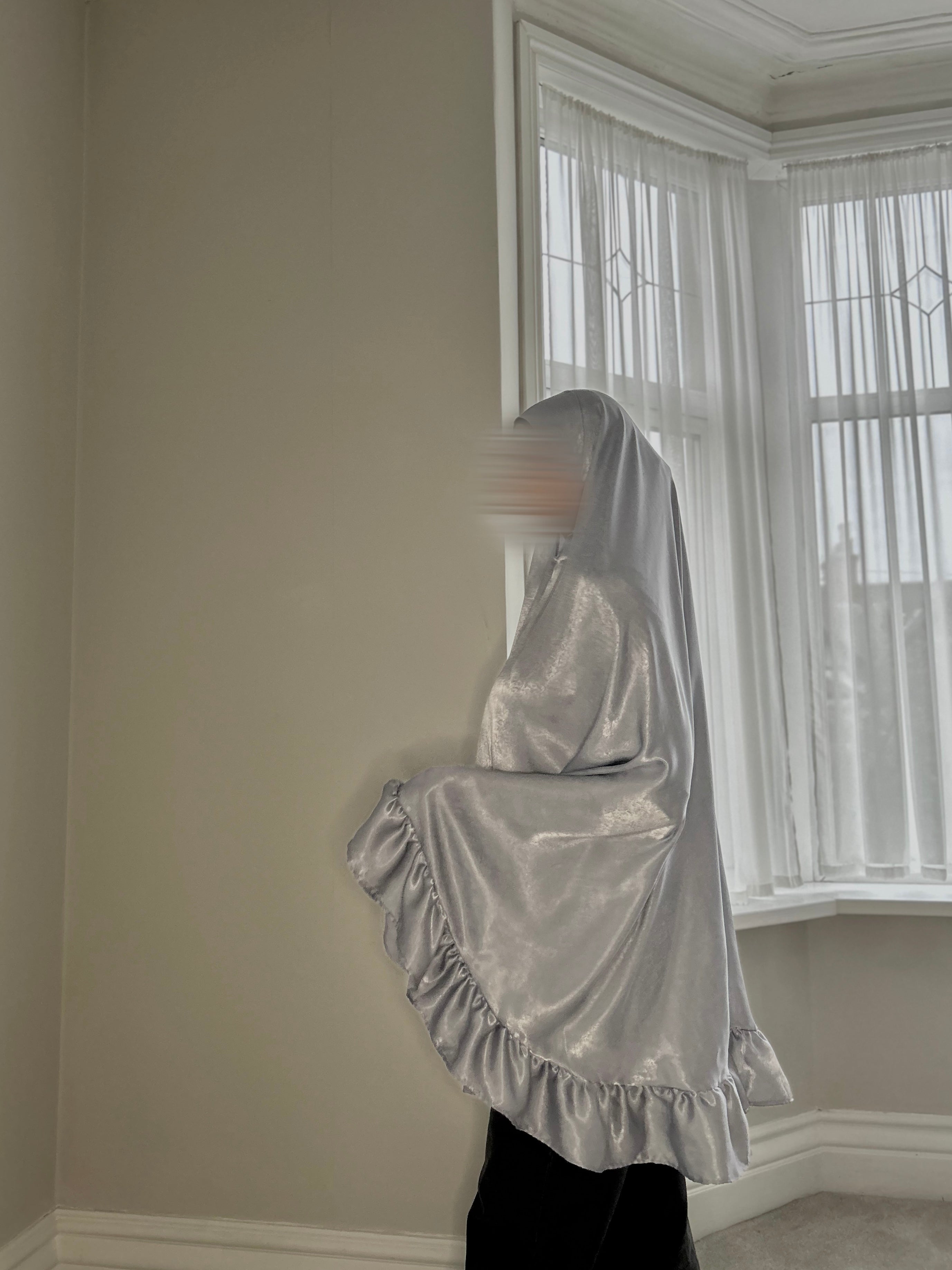Dahlia Khimar - Mist blue
